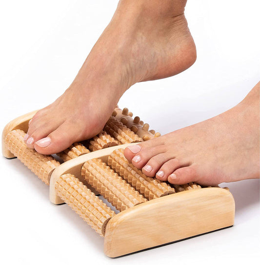 Natural Wood Foot & Body Massage Roller