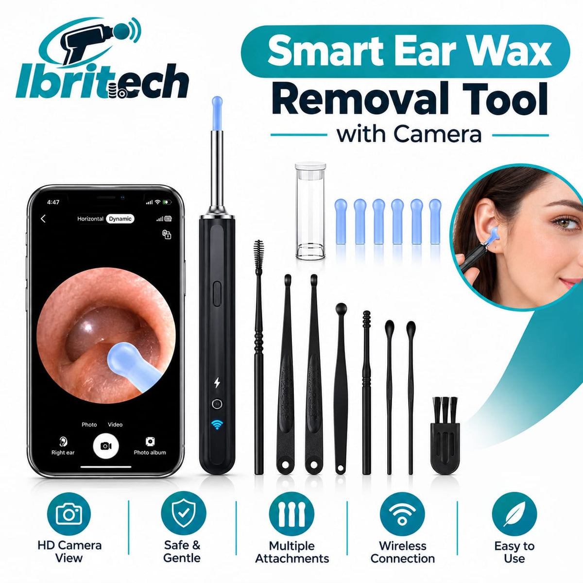 Ibritech Smart Ear Wax Remover Camera
