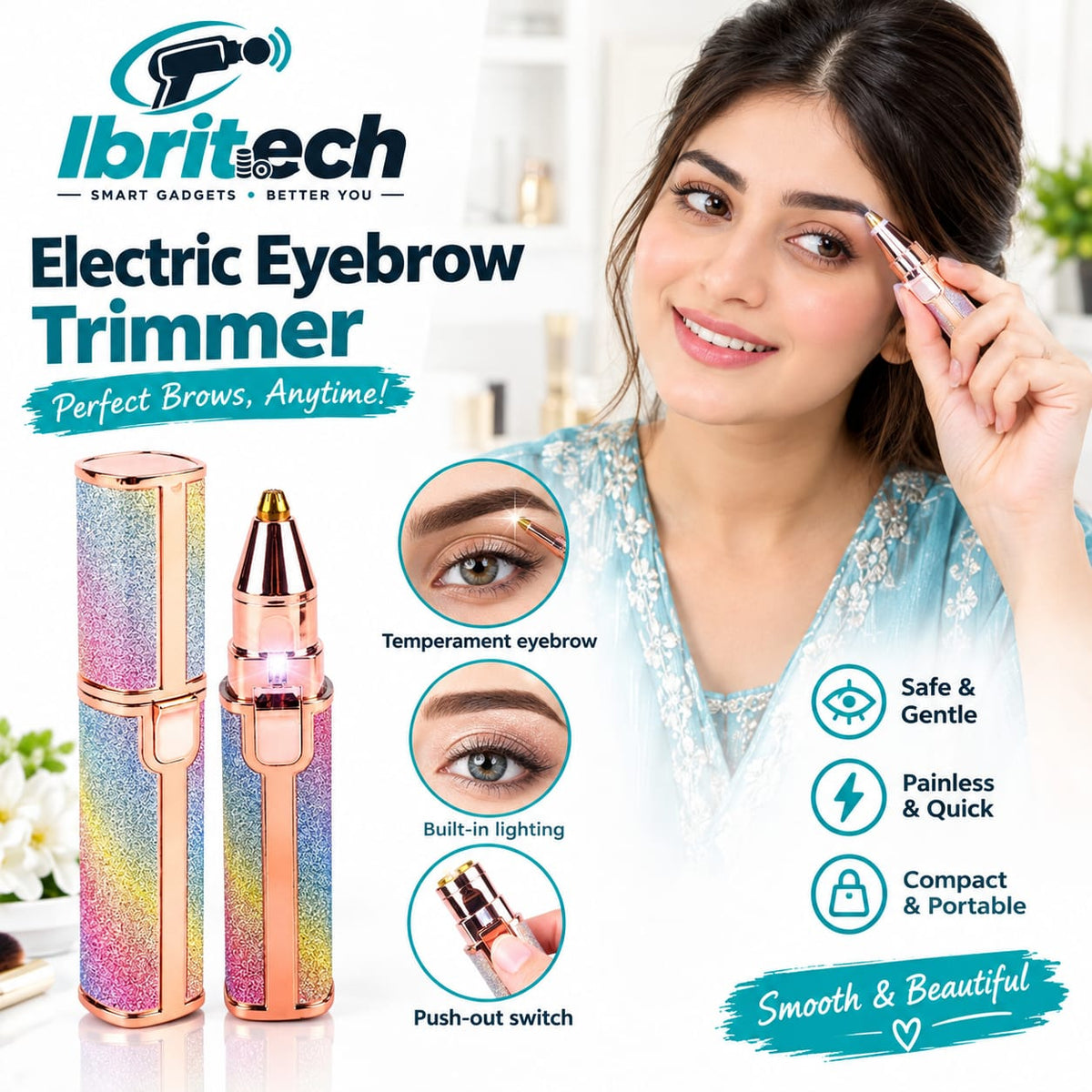 Ibritech Facial & Eyebrow Hair Trimmer