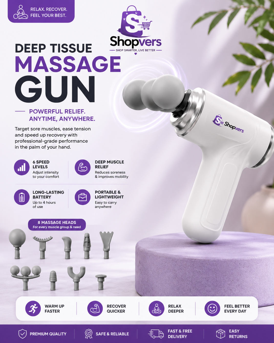 Deep Tissue Massage Gun