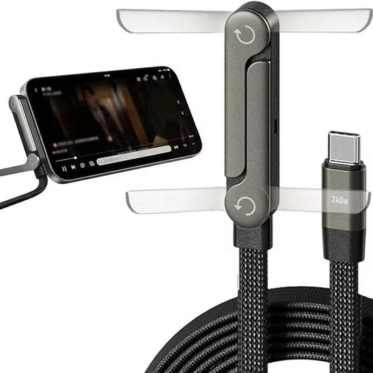Rotating Elbow Type-C Fast Charging Cable