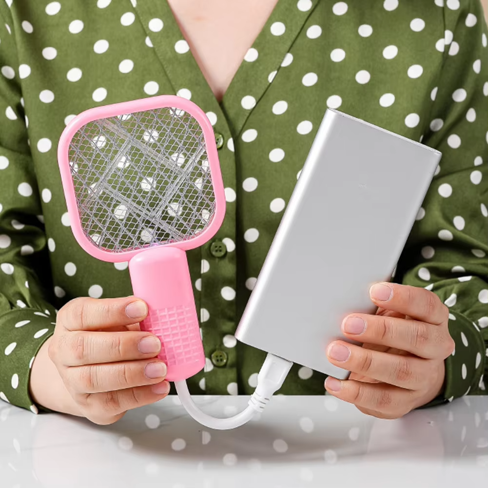 Compact USB 5-Layer Electric Fly Swatter