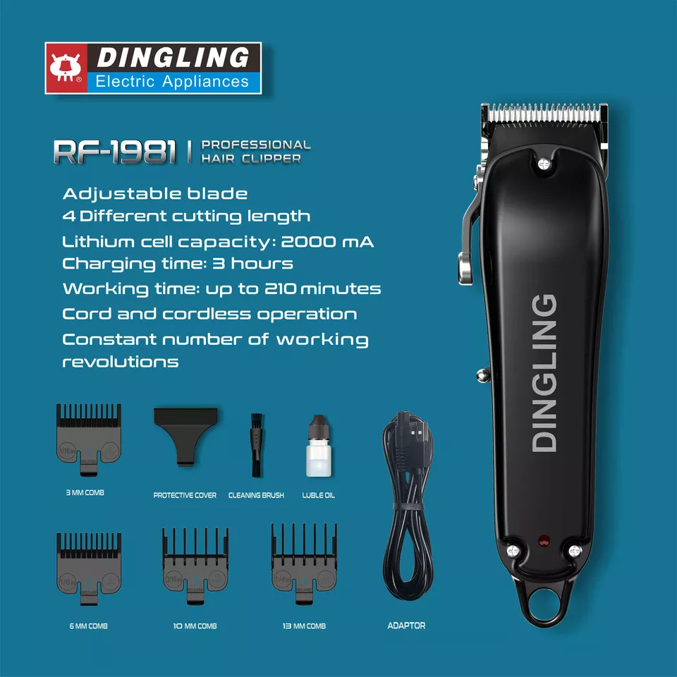 Dingling Rechargeable Men's Hair Clipper