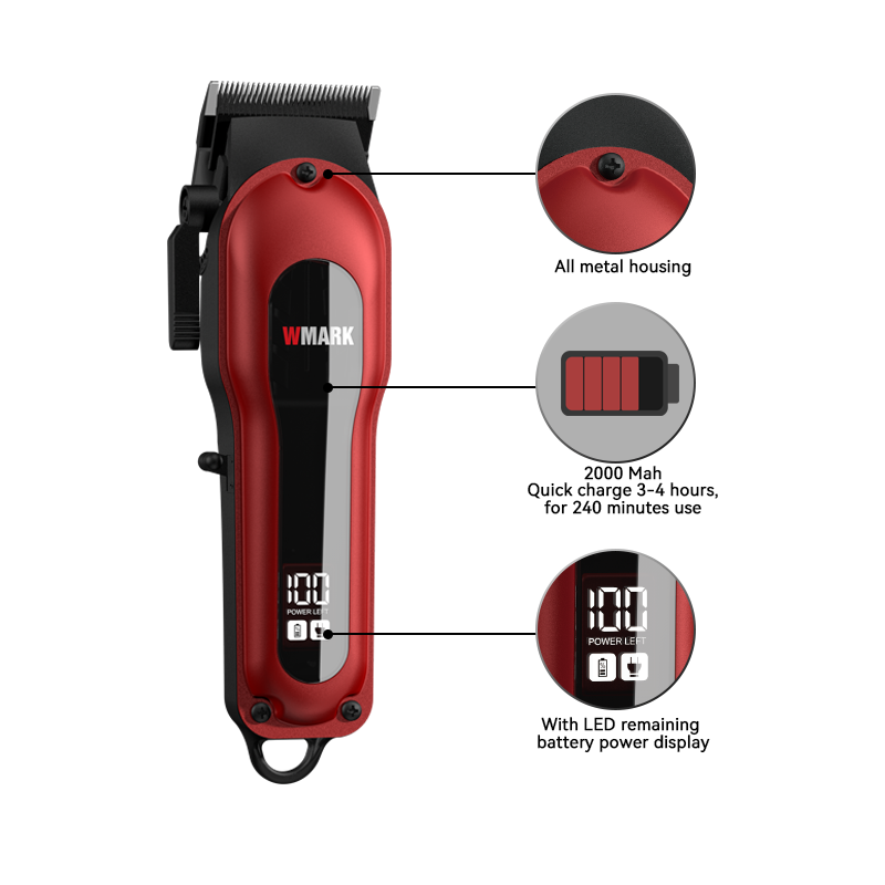 WMARK NG-122 Pro All-Metal Hair Clipper