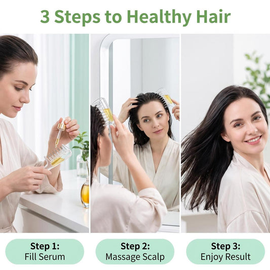 Bamboo Hair Growth Oil Applicator Comb