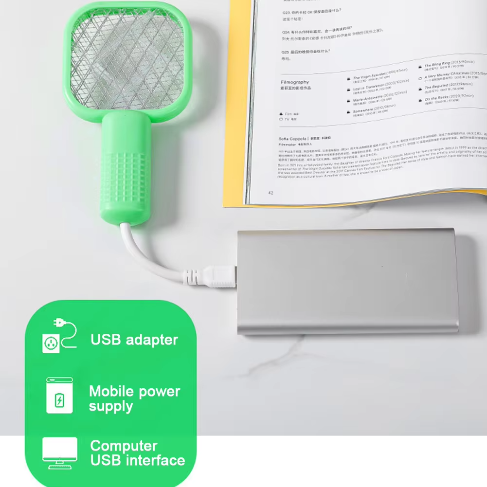 Compact USB 5-Layer Electric Fly Swatter