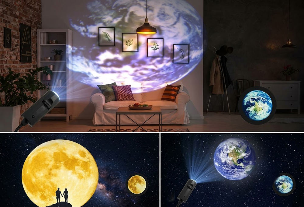 Moon & Galaxy Projection Night Light